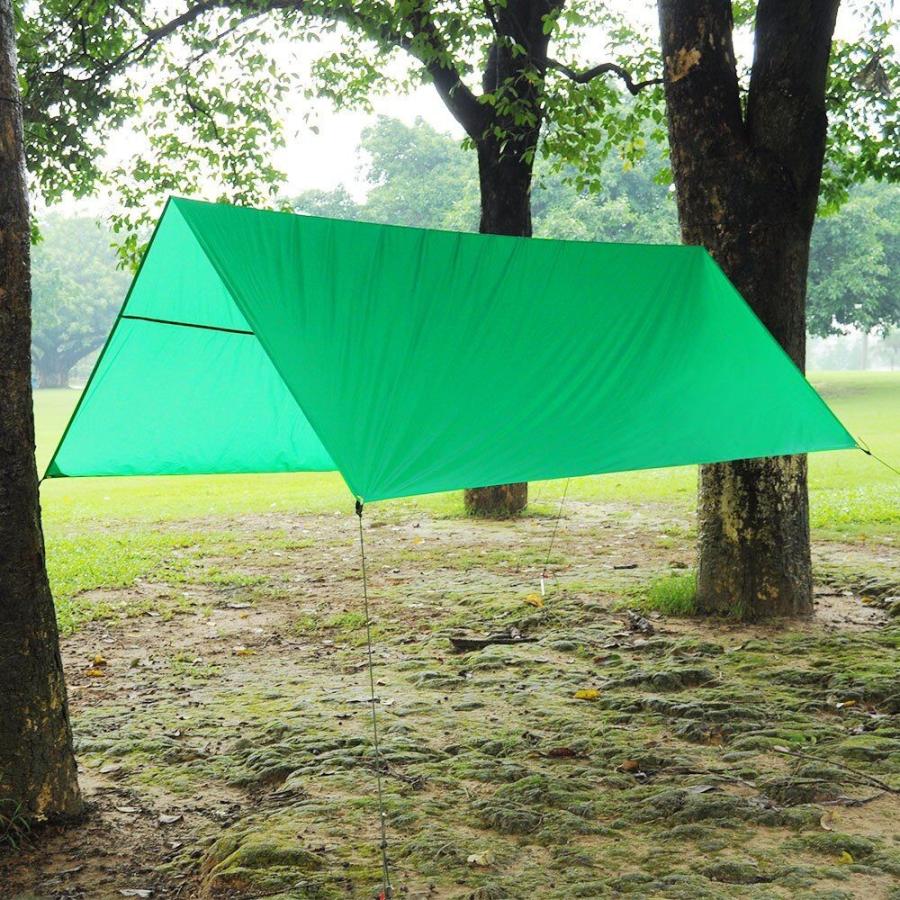 GEERTOP テントシート Mサイズ 90x210cm グリーン ブラック green