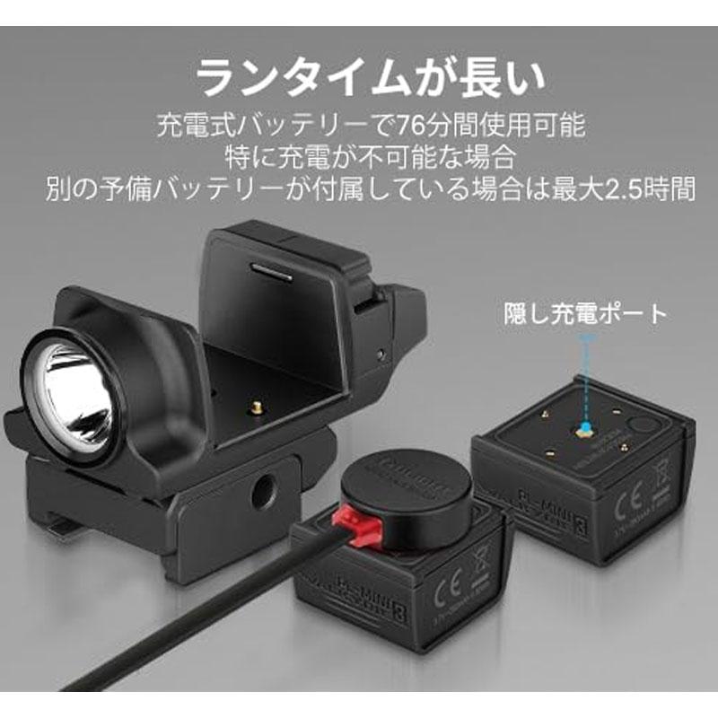 OLIGHT(オーライト）PL-MINI3 懐中電灯 ウェポンライト 美品 OLIGHT オーライト PL-MINI 3 ブラック 懐中電灯 タクティカル