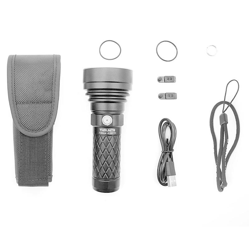 LED フラッシュライト ThruNite Catapult V6 SST70 充電式ハンディ