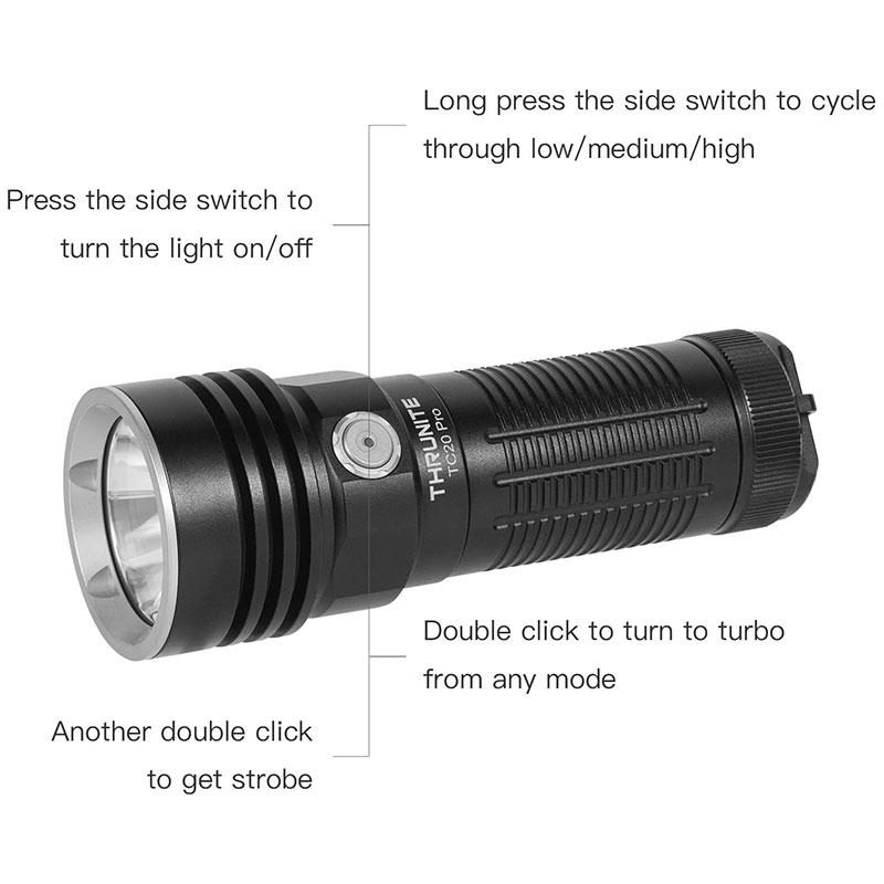 ThruNite TC20 PRO 超高輝度懐中電灯 USB-C充電式 LED ハンディ ThruNite TC20 PRO 超高輝度懐中電灯 USB-C充電式 LED ハンディ