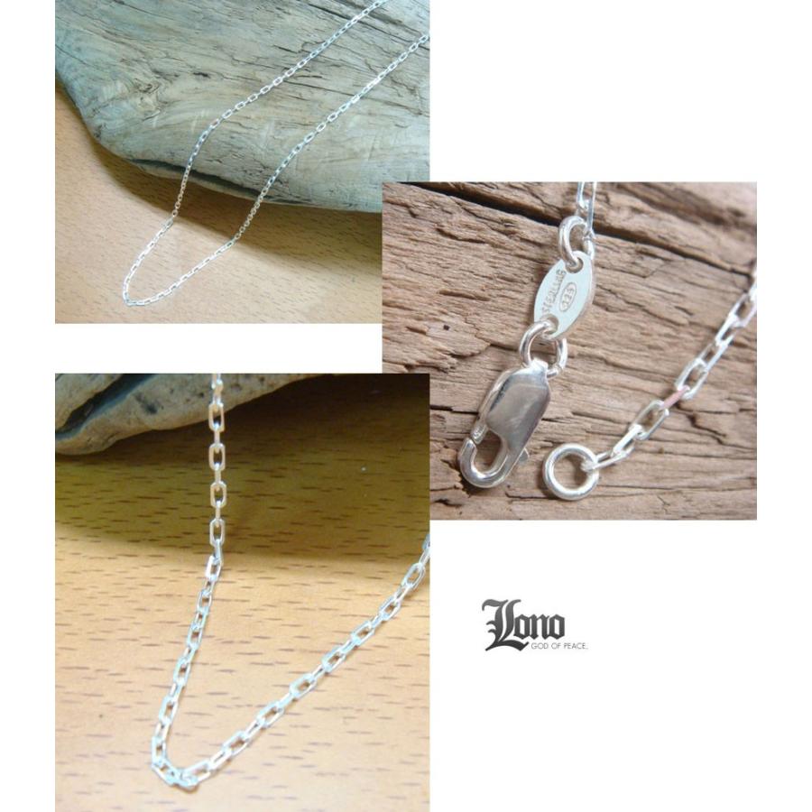 LONO ロノ ハワイアンジュエリー jewelry チェーン シルバーアンカーチェーン anchor60-20inch 50cm シルバーチェーン シルバー925 メンズ レディース｜makanilea-by-lma