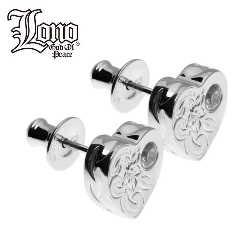 ハワイアンジュエリー LONO ロノハートピアス メンズ レディース 