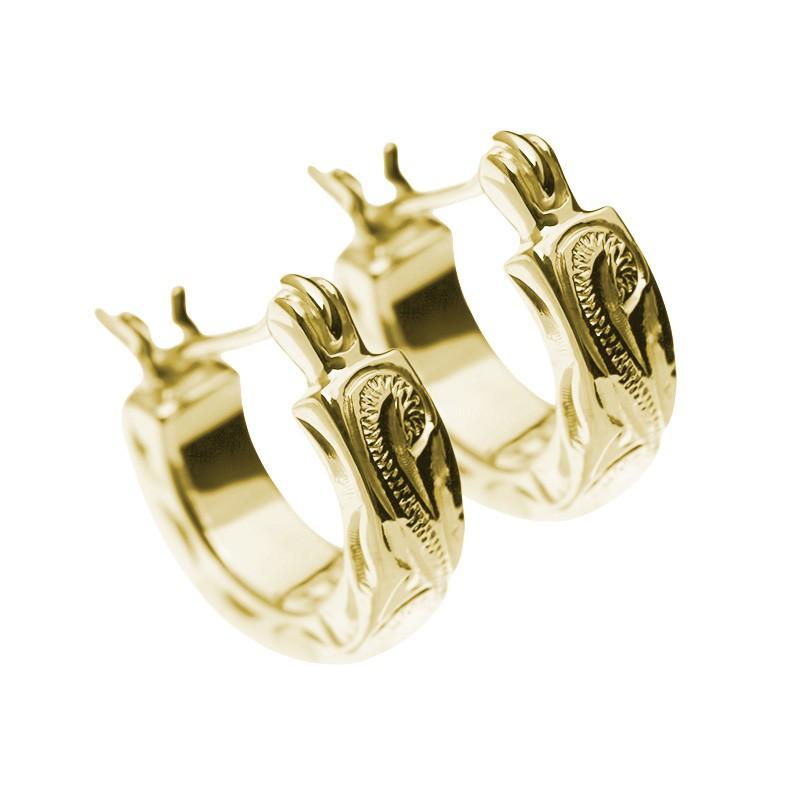 14K PG ハワイアンジュエリーLono フープピアス［片耳］