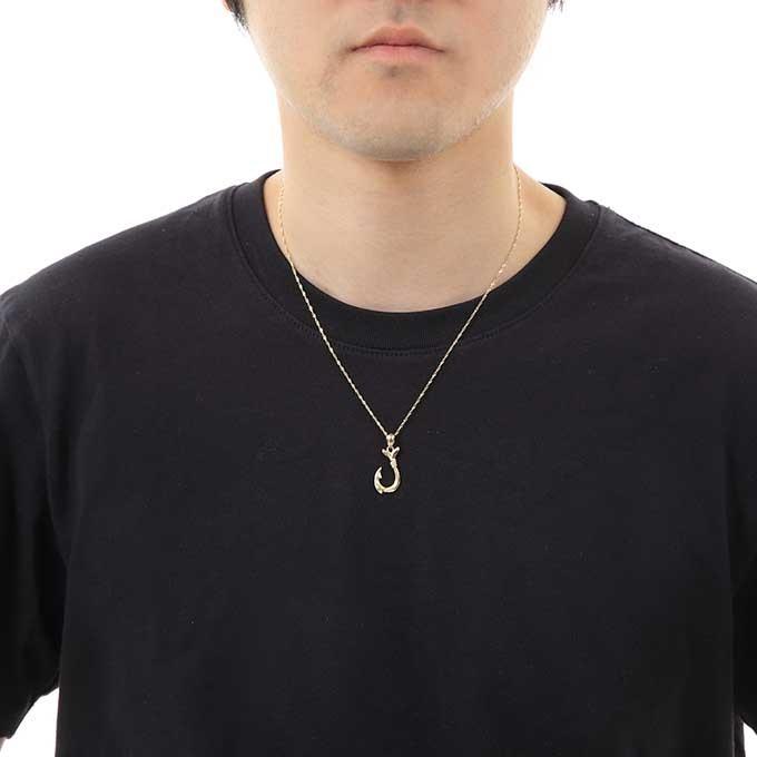 ハワイアンジュエリーフィッシュフック ネックレス ペンダントトップ ペンダントヘッド 釣り針 おしゃれ (チェーン付きも選べます)の画像