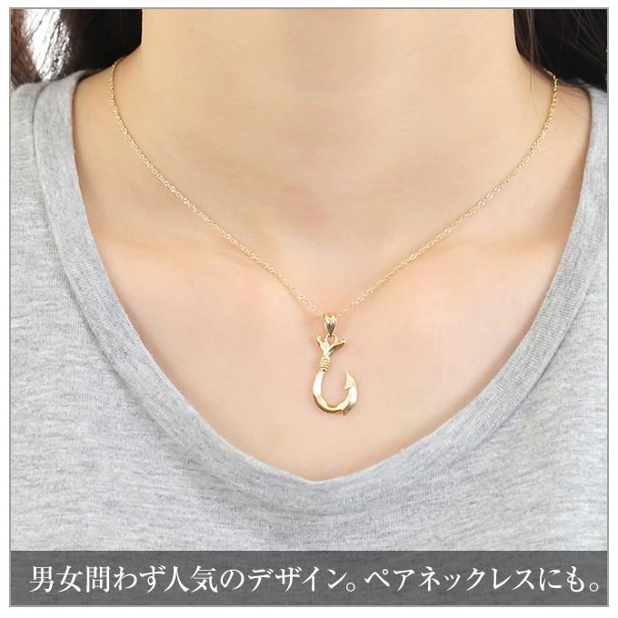 ハワイアンジュエリーフィッシュフック ネックレス ペンダントトップ ペンダントヘッド 釣り針 おしゃれ (チェーン付きも選べます)の画像