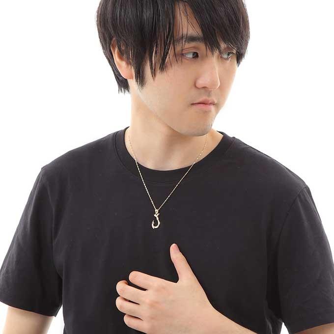 ハワイアンジュエリーフィッシュフック ネックレス ペンダントトップ ペンダントヘッド 釣り針 おしゃれ (チェーン付きも選べます)の画像