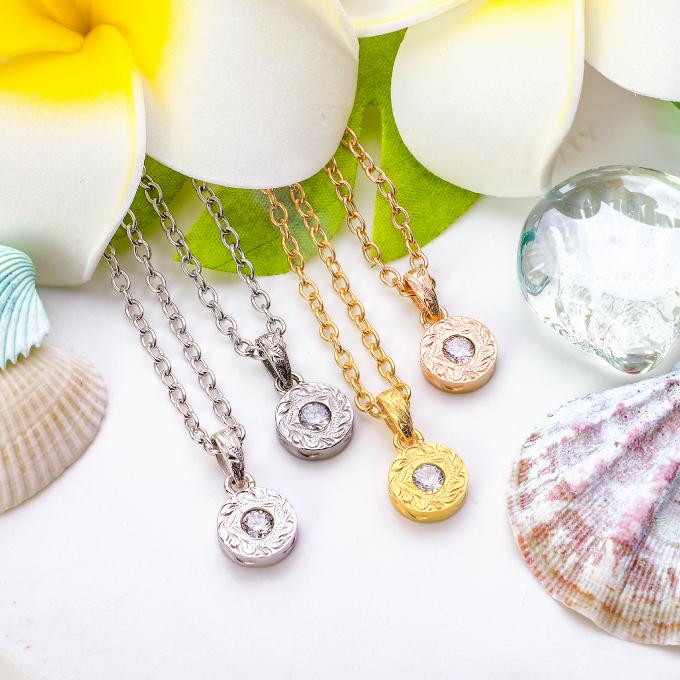 ハワイアンジュエリー ハワイアンジュエリーネックレス チェーン付き  