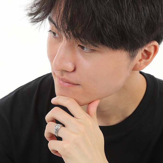 ハワイアンジュエリー リング 指輪 シグネット サージカルステンレス ステンレス316 シルバー イエロー ピンク ゴールド 太陽 印台 プルメリア スクロール 波の画像