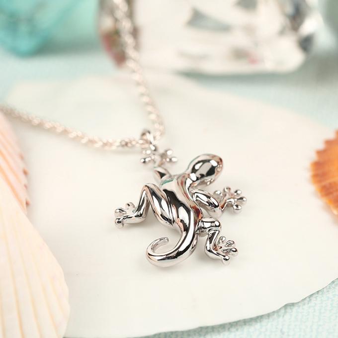 ハワイアンジュエリーペンダントトップ ペンダントヘッド メンズ レディース ネックレス ゲッコー やもり シルバー925 ロジウム加工_10