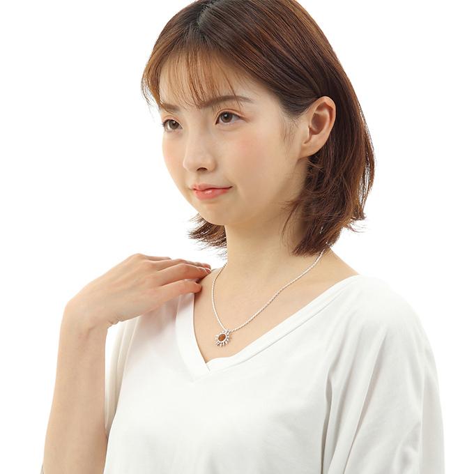 ハワイアンジュエリーネックレス ペンダント チェーン付き トップ ヘッド シルバー925 ロジウム 加工 コアウッド 木 | 太陽 SUN プルメリア 波の画像