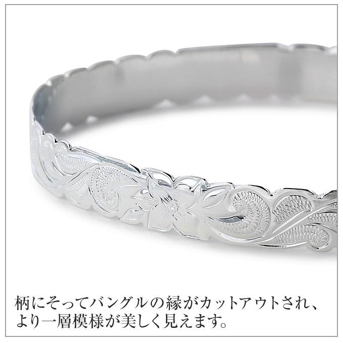 ハワイアンジュエリーブレスレット バングル 腕輪 レディース シルバー