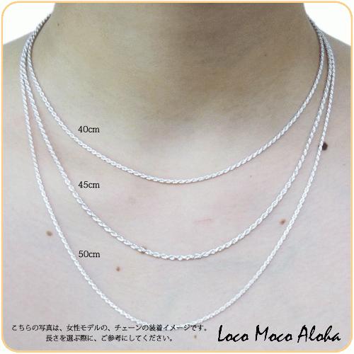 ハワイアンジュエリー jewelry チェーン ピンクゴールドコーティング シルバー925 ミラーボールチェーン メンズ レディース｜makanilea-by-lma｜07