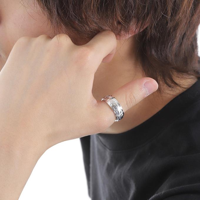 ハワイアンジュエリー jewelry リング ペア 2tone ヘビーウエイトシルバー 指輪 ペアシルバー メンズ レディース｜makanilea-by-lma｜10