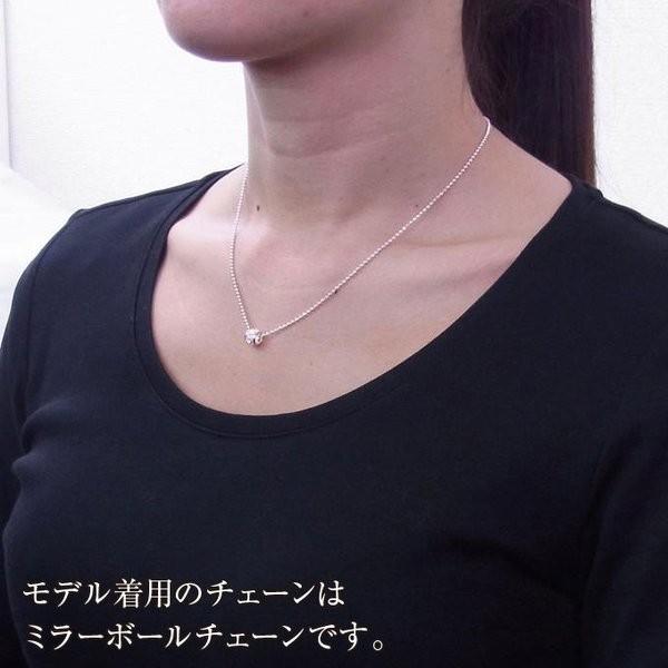 ハワイアンジュエリーネックレス ペンダントトップ ヘッド チェーン付 レディース シルバー925 プルメリア サイドYGの画像