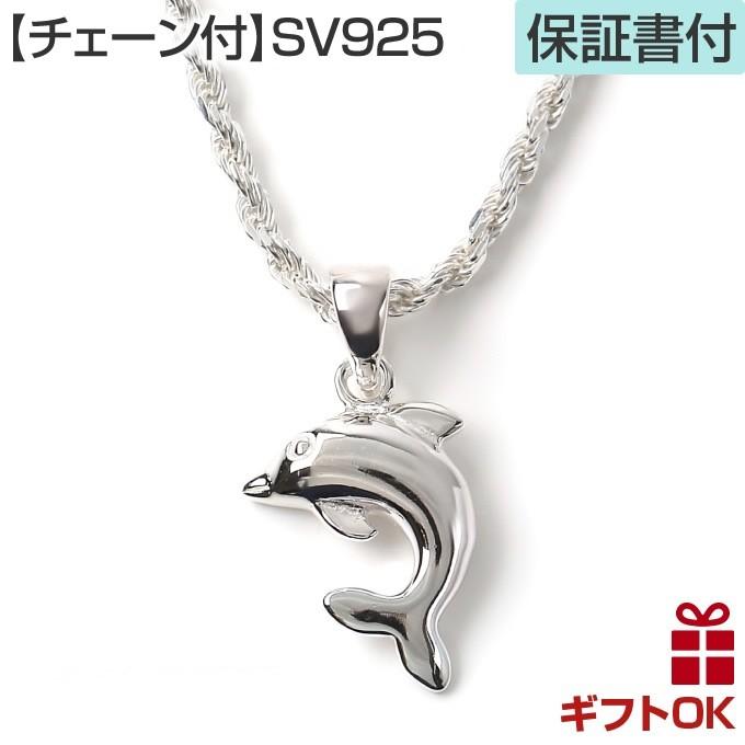 ハワイアンジュエリーネックレス ペンダントトップ ペンダントヘッド [チェーン付] レディース メンズ シルバー925 ミニ ドルフィン いるか イルカ