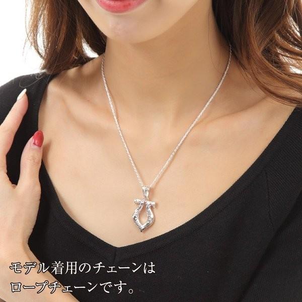 ハワイアンジュエリーネックレス ペンダントトップ ペンダントヘッド [チェーン付] レディース メンズ シルバー925 馬蹄型 ホースシュー プルメリア 波の画像