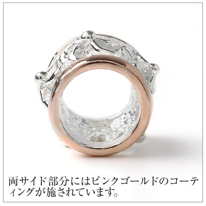 ハワイアンジュエリーネックレス ペンダントトップ ヘッド [チェーン付] レディース シルバー925 プルメリア バレル 樽 ピンクゴールドコーティングの画像