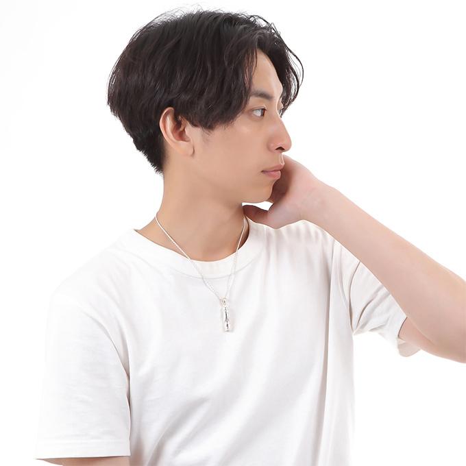 ハワイアンジュエリーペンダント ネックレス [チェーン付] 笛 ホイッスル 波 スクロール シルバー925 メンズ レディースの画像