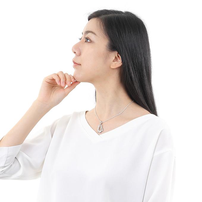 ハワイアンジュエリーネックレス チェーン付き メンズ レディース mens レディス ladys ペンダント シルバー925 ロジウム 加工 フィッシュフックの画像