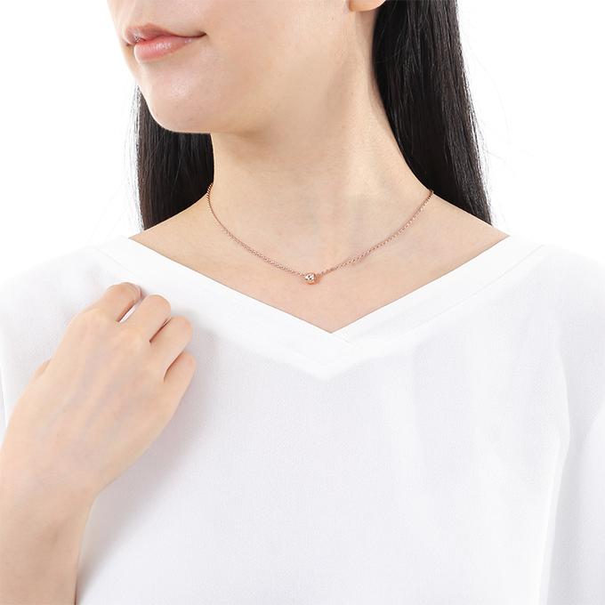 ハワイアンジュエリーネックレス チェーン付き レディース レディス ladys ペンダント シルバー925 ピンクゴールド コーティング バレル 樽型の画像