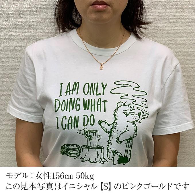 ハワイアンジュエリー LONO ロノ14金 ゴールド プルメリア イニシャルペンダント メンズ レディース ハワイアン プレゼント 男性 ハワイ_12