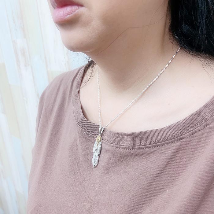 ハワイアンジュエリー LONO ロノフェザーペンダント メンズ レディース ハワイアン プレゼント 男性 シルバー シルバー925 ハワイアンアクセの画像