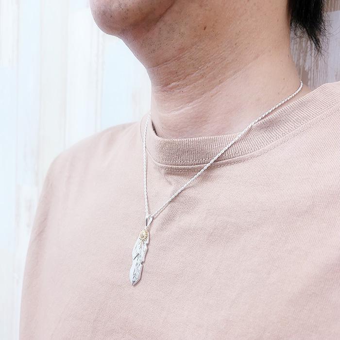 ハワイアンジュエリー LONO ロノフェザーペンダント メンズ レディース ハワイアン プレゼント 男性 シルバー シルバー925 ハワイアンアクセの画像
