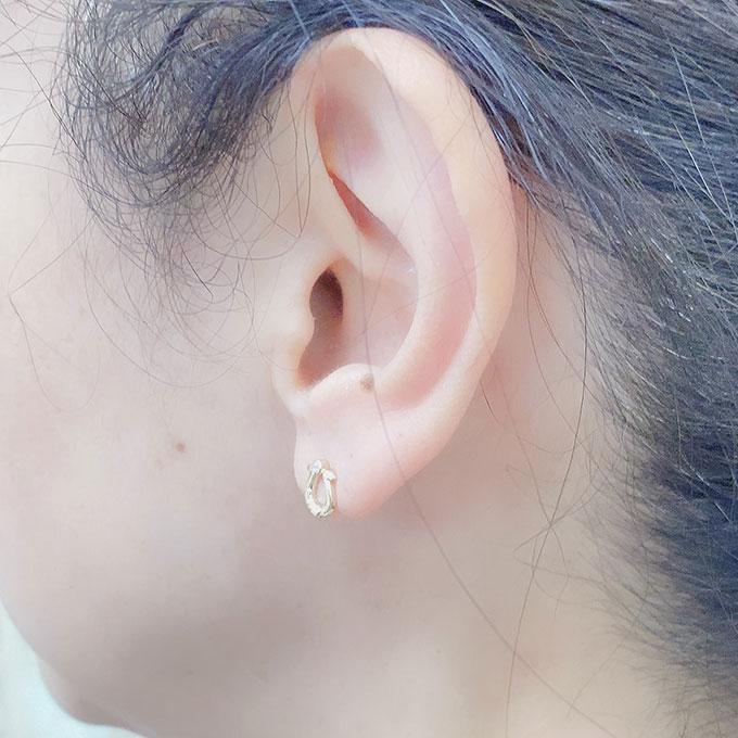 ハワイアンジュエリー ピアス 14K 14金 イエロー ホワイト ピンク