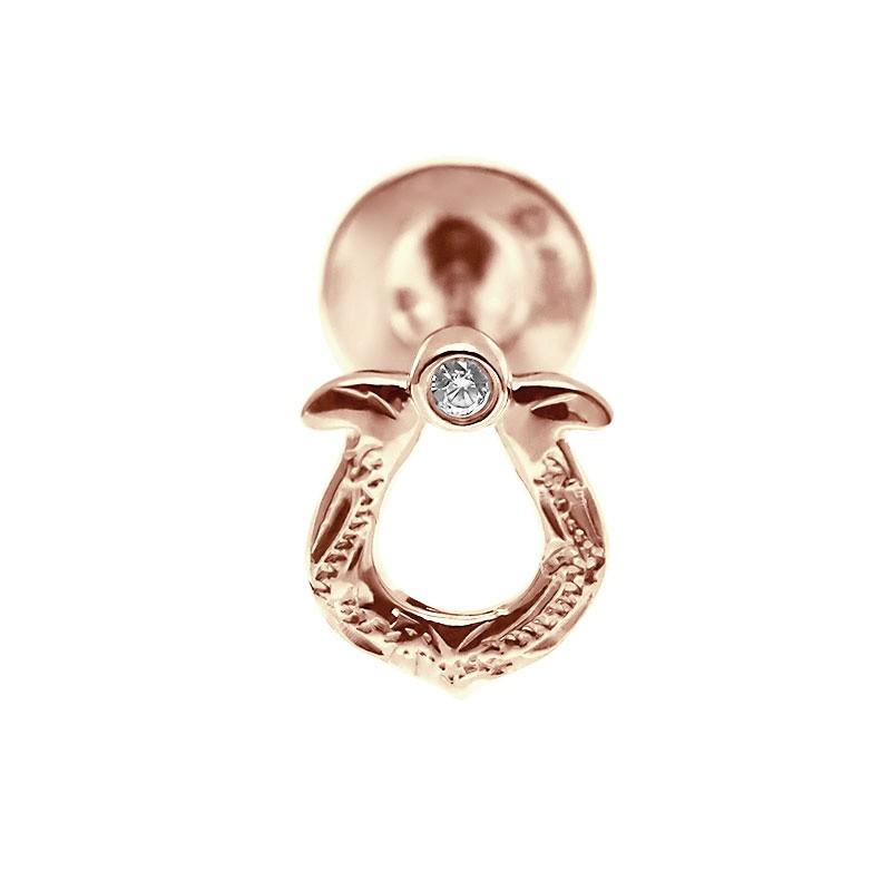 ハワイアンジュエリー ピアス 14K 14金 イエロー ホワイト ピンク 