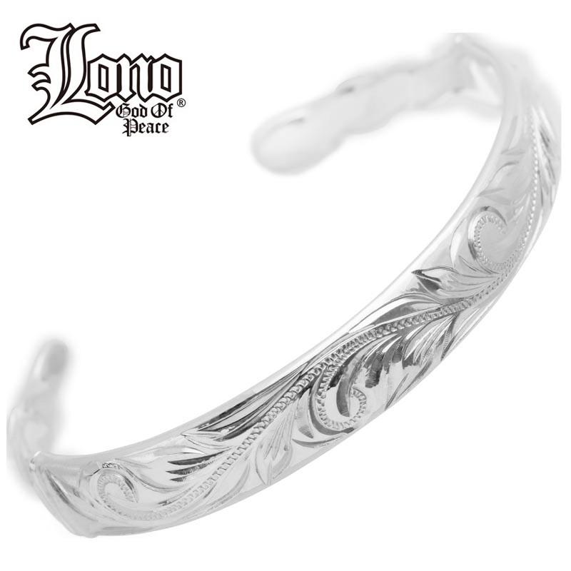 バングル　ロノ lono ハワイアンジュエリー　ブレスレット　シルバーアクセ ハワイアンジュエリー LONO ロノスクロールバングル メンズ