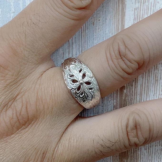 ハワイアンジュエリー LONO クロスリング LNR45 ロノ ハワイアン