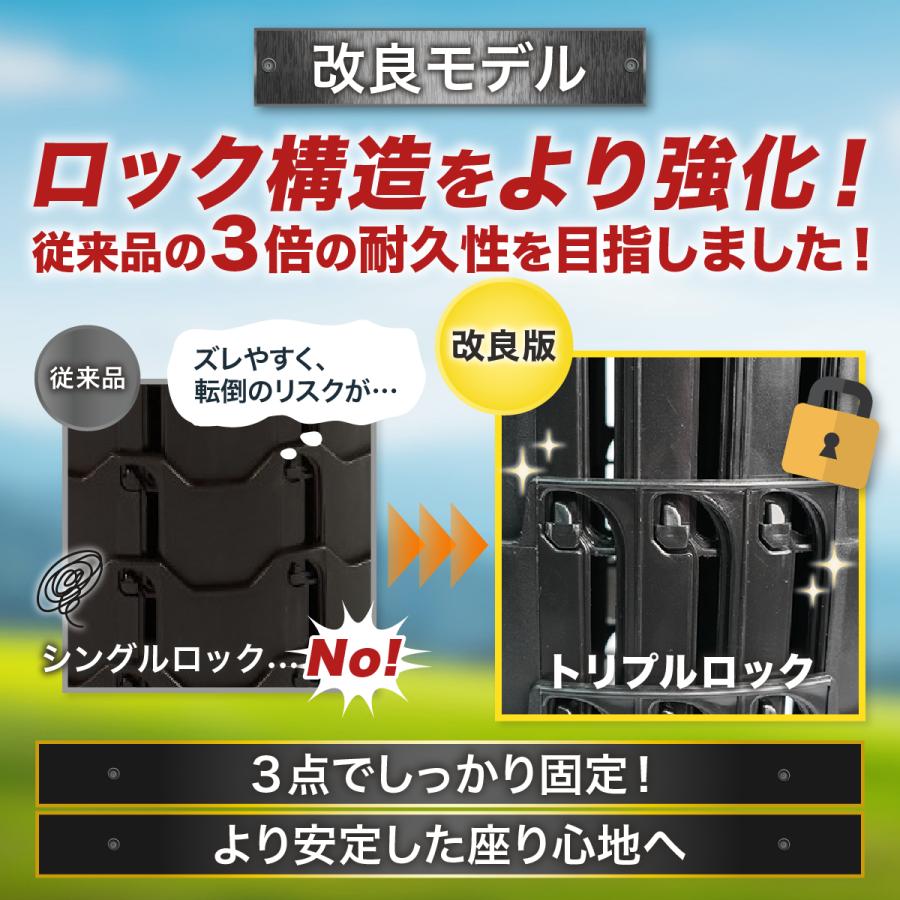 3点ロックで安心】 折りたたみ椅子 コンパクト 軽量 アウトドア 