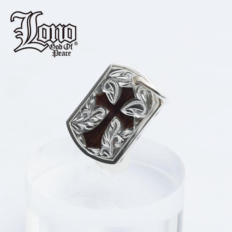ハワイアンジュエリー LONO ロノコアウッド クロス ペンダント メンズ