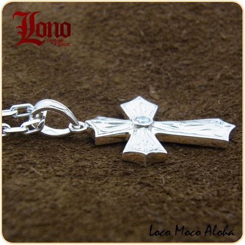 LONO ロノ ハワイアンジュエリーネックレス ペンダントトップ クロス Sサイズ ペンダントヘッド PC028B+CZ メンズ レディース_3