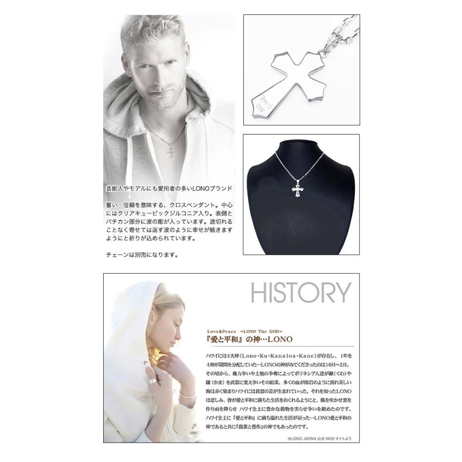 LONO ロノ ハワイアンジュエリーネックレス ペンダントトップ クロス Sサイズ ペンダントヘッド PC028B+CZ メンズ レディース_5