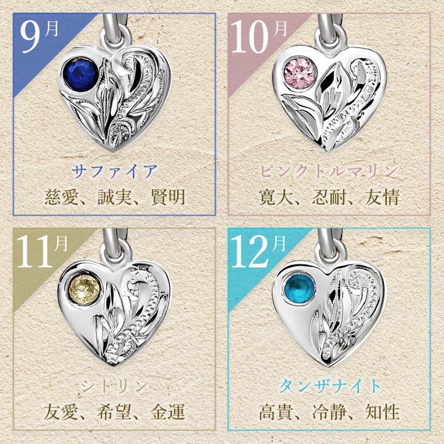 ハワイアンジュエリー ベビーリング 12月 誕生石 カラー ジルコニア ペンダント トップ ヘッド シルバー925 ネックレス バース ストーンの画像