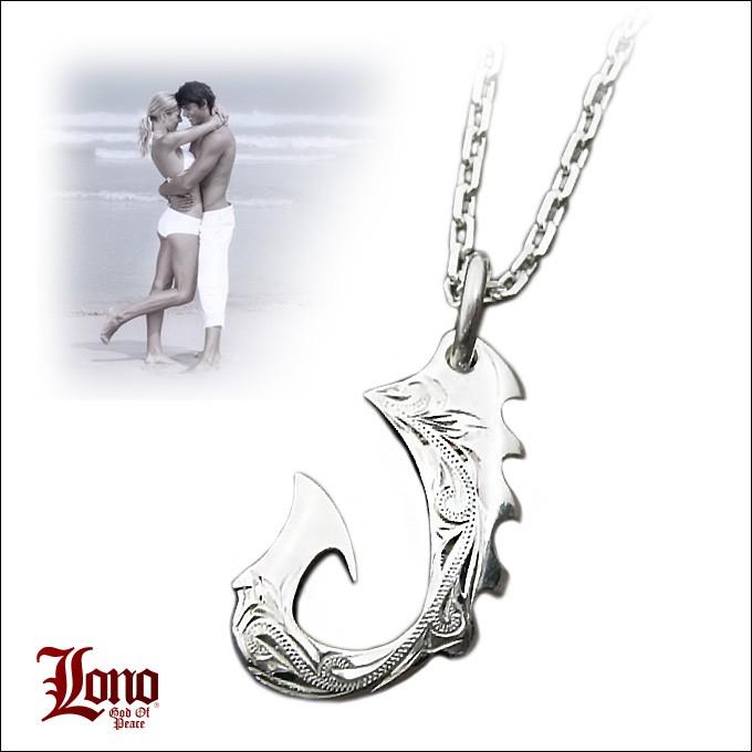 LONO（ロノ）シルバー925 フィッシュフックペンダント＋チェーン