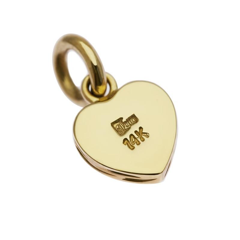 LONO ハート ペンダント ネックレス プルメリア スクロール 波 PH008B ロノハワイアンジュエリー14K ゴールド 男女兼用の画像