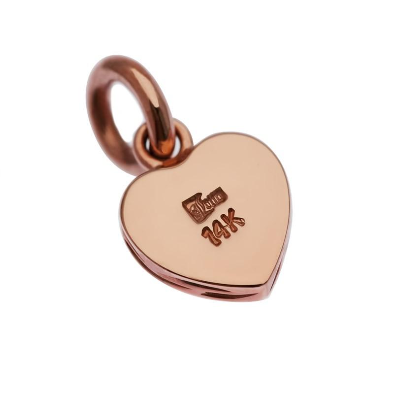 LONO ハート ペンダント ネックレス プルメリア スクロール 波 PH008B ロノハワイアンジュエリー14K ゴールド 男女兼用の画像