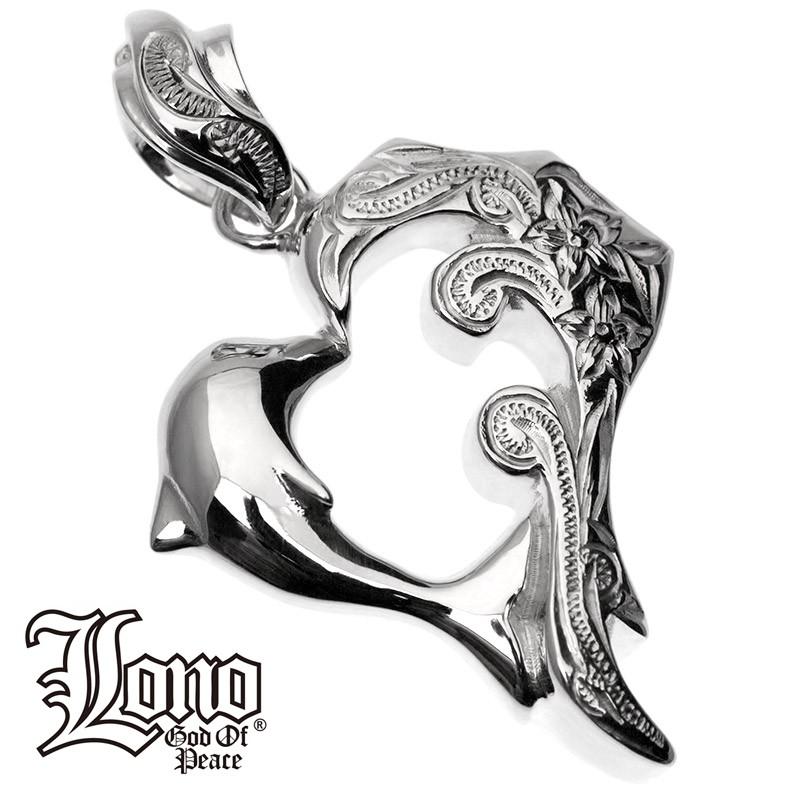 Lono ロノ　ハワイアンジュエリー Lono LONO ハワイアンジュエリーハートペンダント ドルフィン