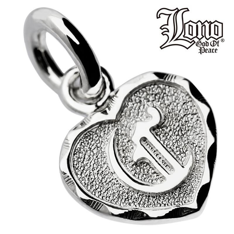 ハワイアンジュエリー LONO ロノ ペンダントトップ ハート イニシャル