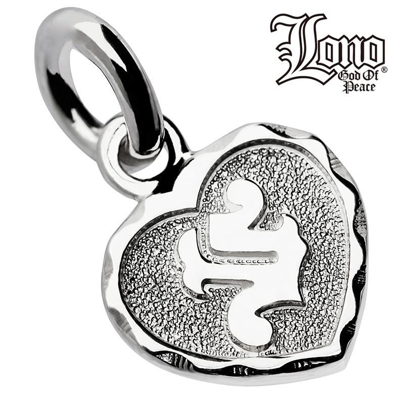 ハワイアンジュエリー LONO ロノ ペンダントトップ ハート イニシャル