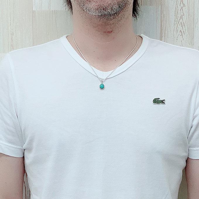 ハワイアンジュエリー LONO ロノターコイズ イニシャル ペンダント トップメンズ レディース ハワイアン プレゼント シルバー シルバー925_30