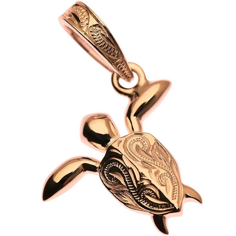 LONO ホヌペンダントトップ PLH028gold ホヌ（海亀） 14K イエロー 