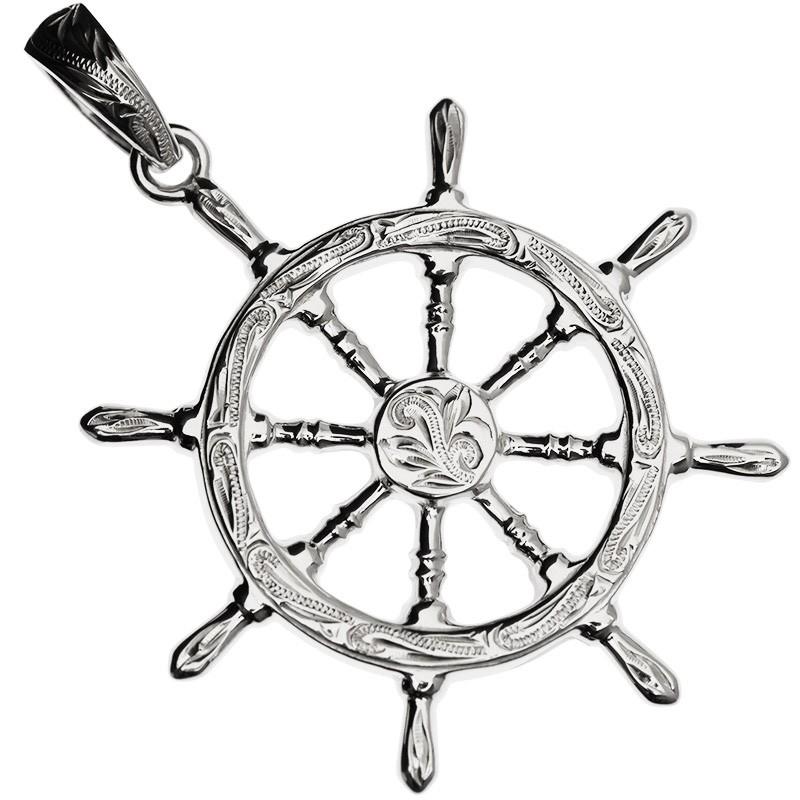 ハワイアンジュエリー LONO ロノ舵 ペンダント トップ ヘッド メンズ