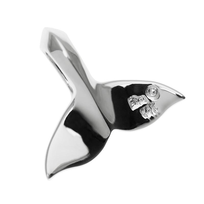 ハワイアンジュエリー  LONO ロノ ペンダント トップ ヘッド 14K 14金 ゴールド ホエール テール くじら クジラ 鯨 尻尾 テイル 波 スクロールの画像
