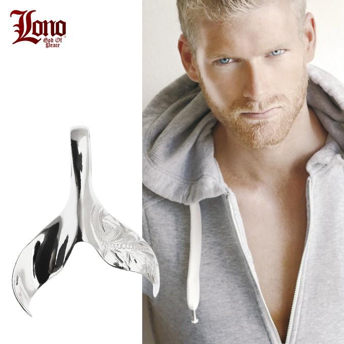 LONO ロノ ハワイアンジュエリーネックレス ペンダントトップ スクリューホエールテイル クジラのしっぽ メンズ レディース_1