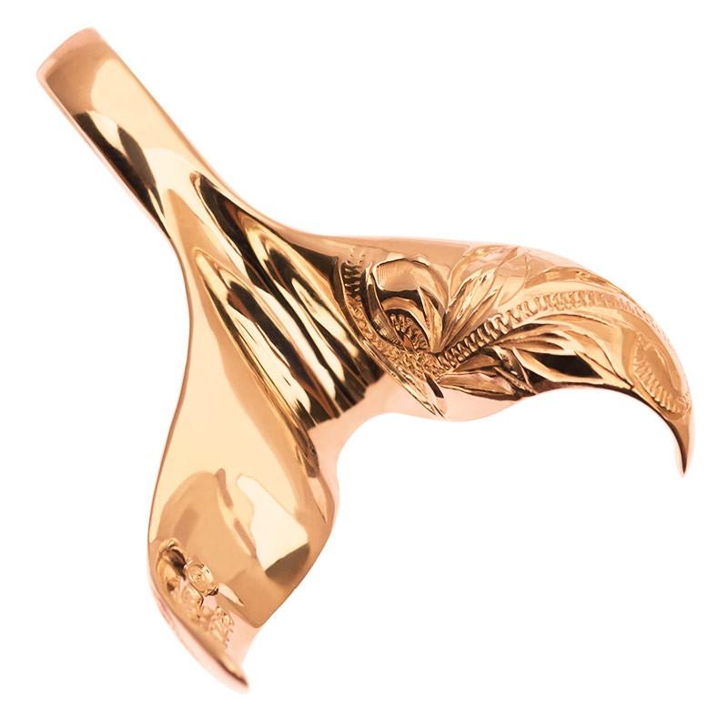 LONO クジラの尾ペンダント K14イエローゴールド ハワイアンジュエリー LONO ロノ ペンダント トップ ヘッド 14K 14金