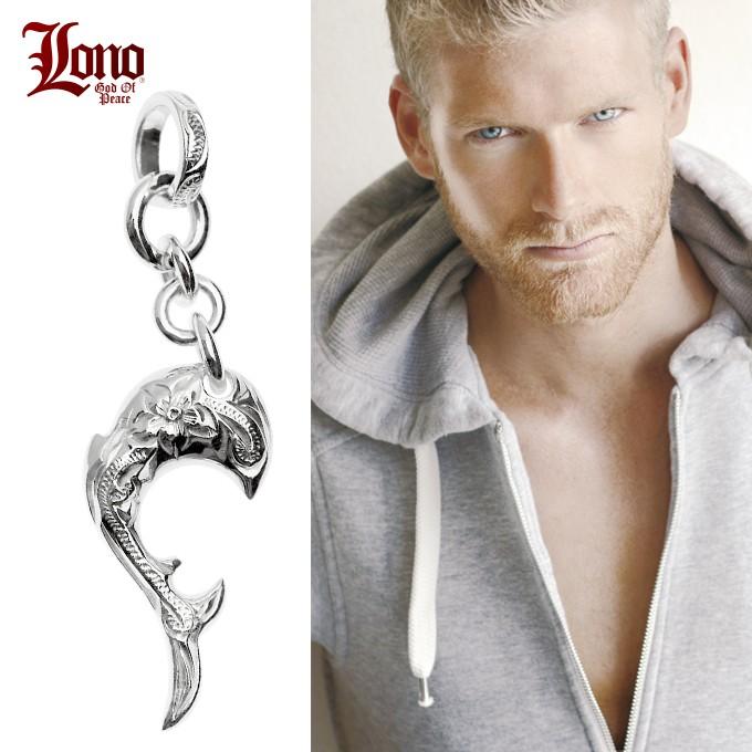 LONO ロノ ハワイアンジュエリー jewelry Sサイズ ドルフィン イルカ ペンダント トップ ヘッド メンズ レディース シルバー シルバー925｜makanilea-by-lma｜03