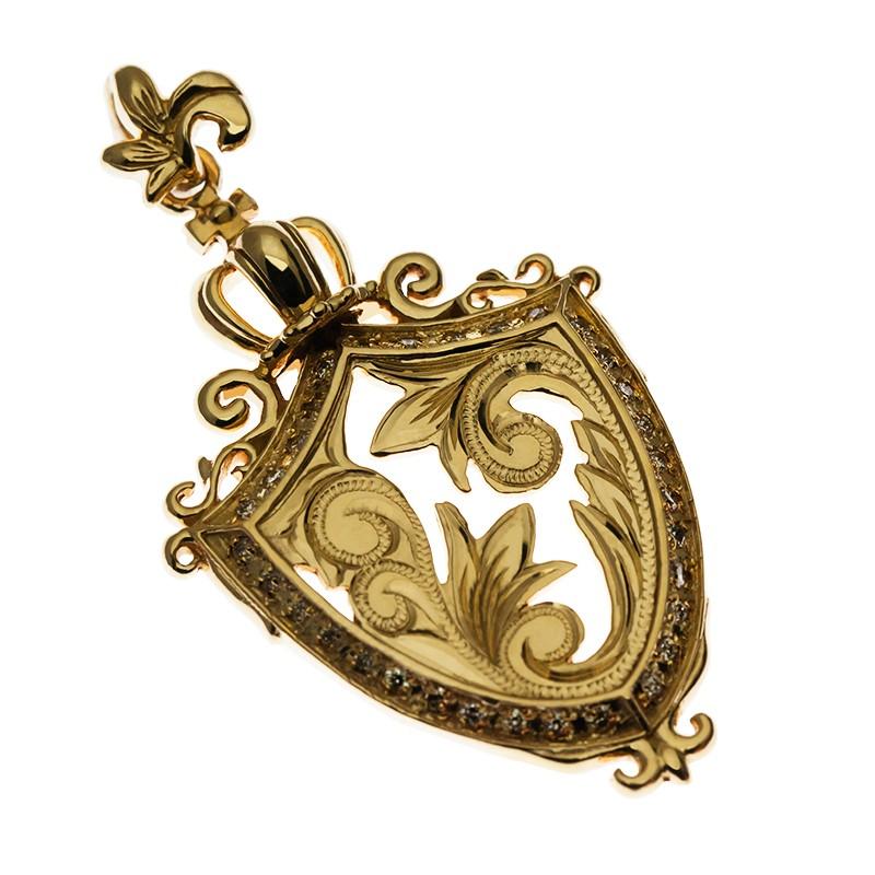 pint様ロノハワイアンネックレス Lono（ロノ） エンブレムペンダントトップ クラウン マイレリーフ R190